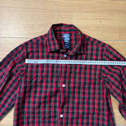 Chemise à carreaux rouges et noirs - Izod - Taille 14/16 ans