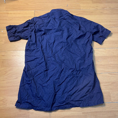 Chemise manches courtes bleu foncé - Topvalu Premium - Taille S