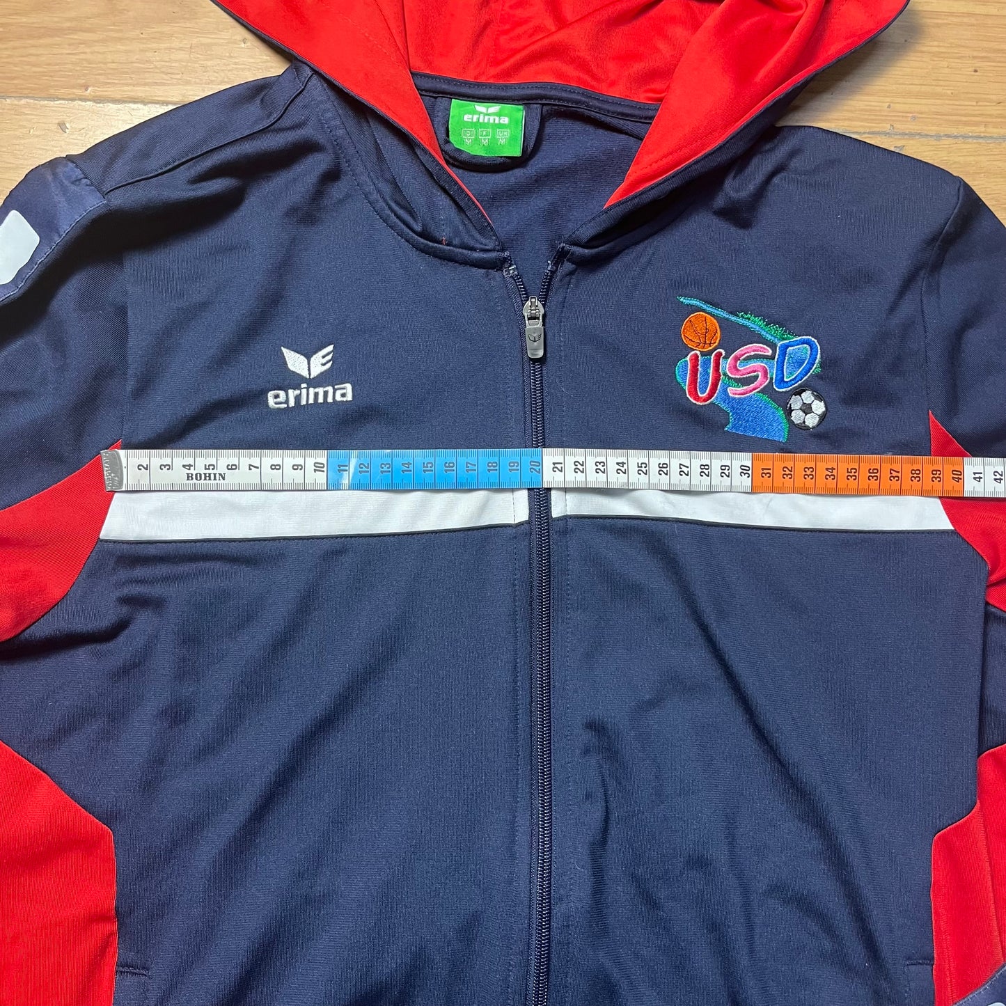 Veste de sport bleu et rouge - Erima - Taille M