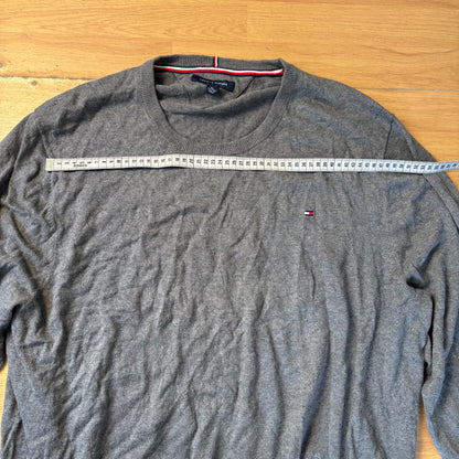 Pull en maille gris - Tommy Hilfiger - Taille 3XL