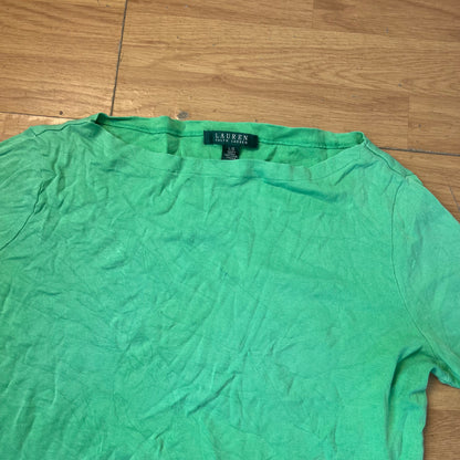 Top vert manches mi-longues - Ralph Lauren - Taille L