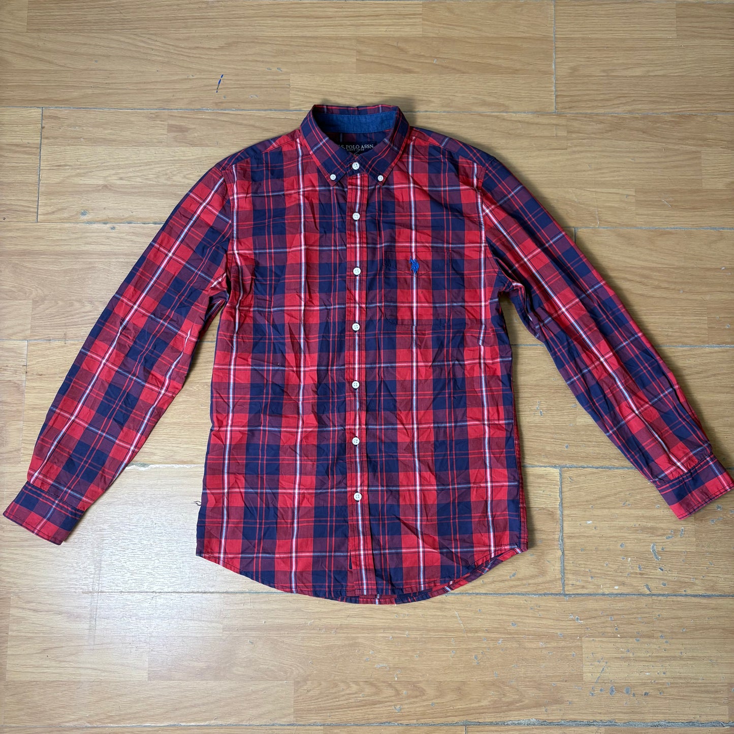 Chemise à carreaux rouge et bleu - U.S. Polo Assn. - Taille S