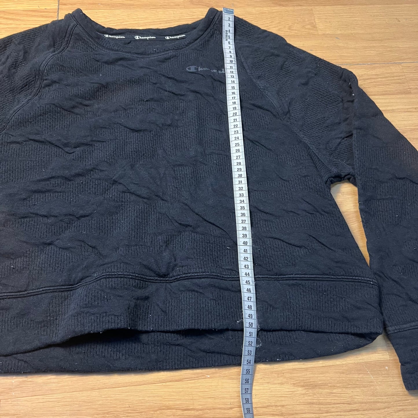 Sweat noir sans capuche - Champion - Taille M