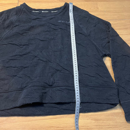 Sweat noir sans capuche - Champion - Taille M