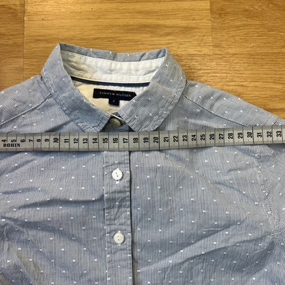 Chemise rayée bleu clair et blanc - Tommy Hilfiger - Taille 2