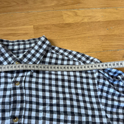 Chemise à carreaux noir et blanc - Taille L