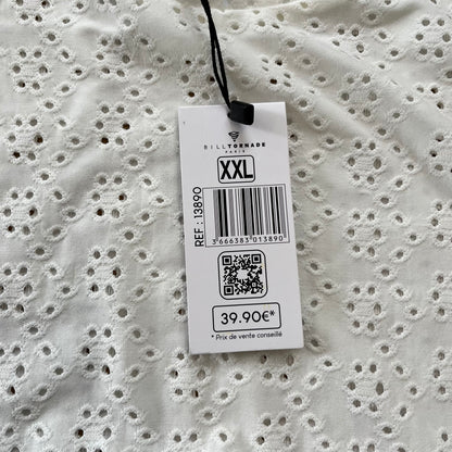 Top blanc Billtornade – Taille XXL