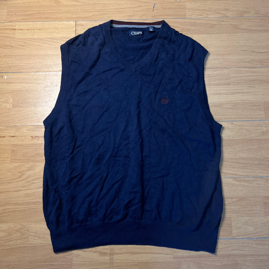 Pull sans manches bleu foncé - Chaps - Taille XXXL