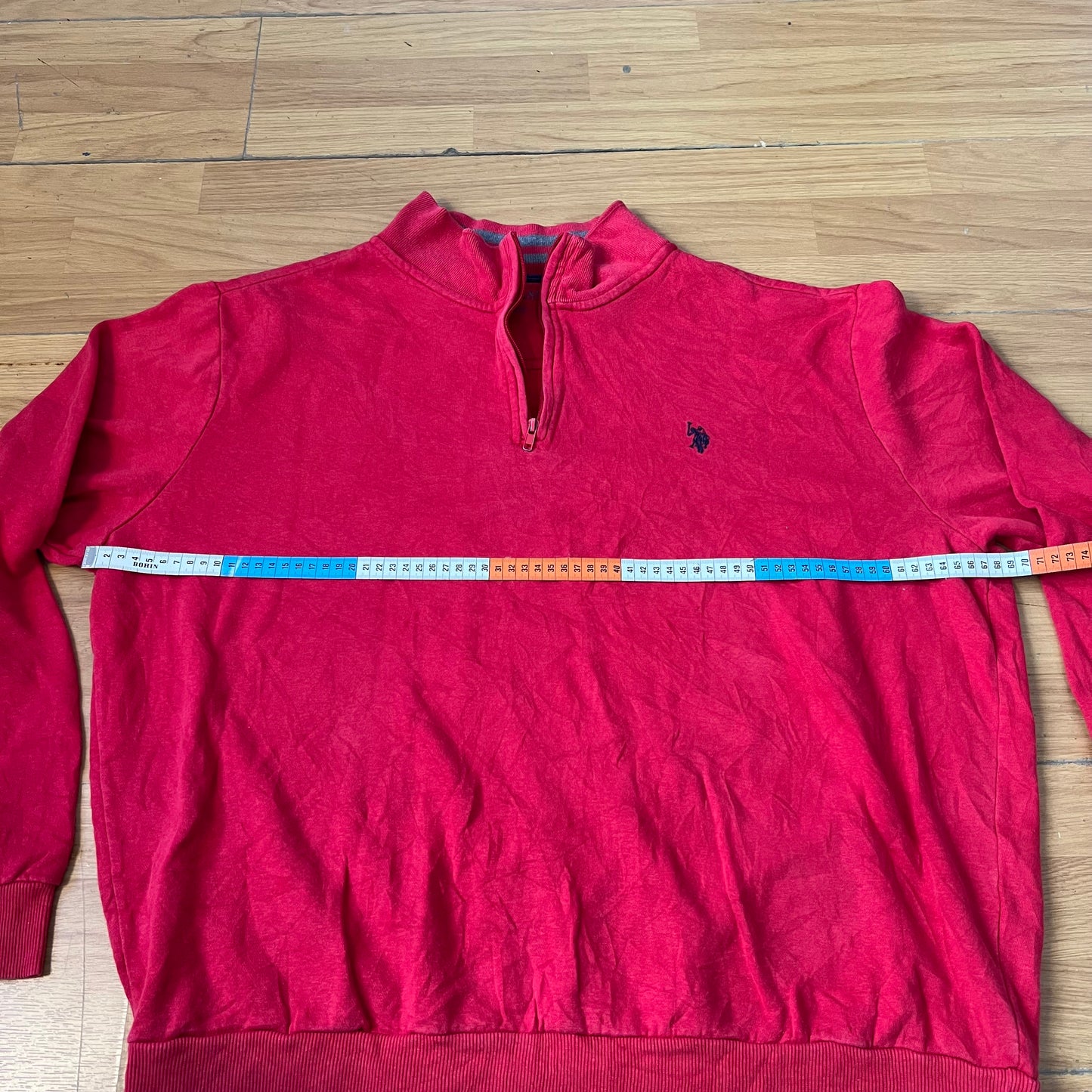 Sweat rouge quart de zip US Polo Assn – Taille XL