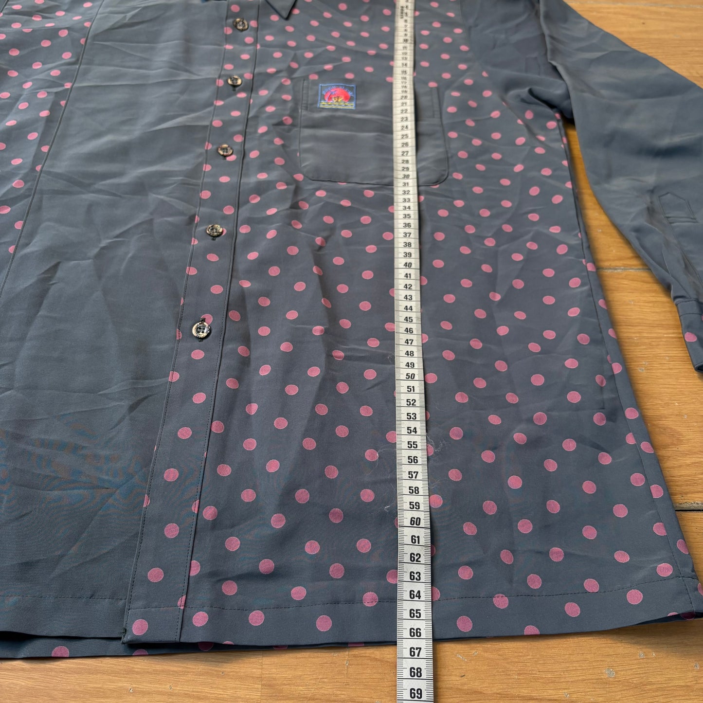 Chemise verte à pois - Rosamclub - Taille L