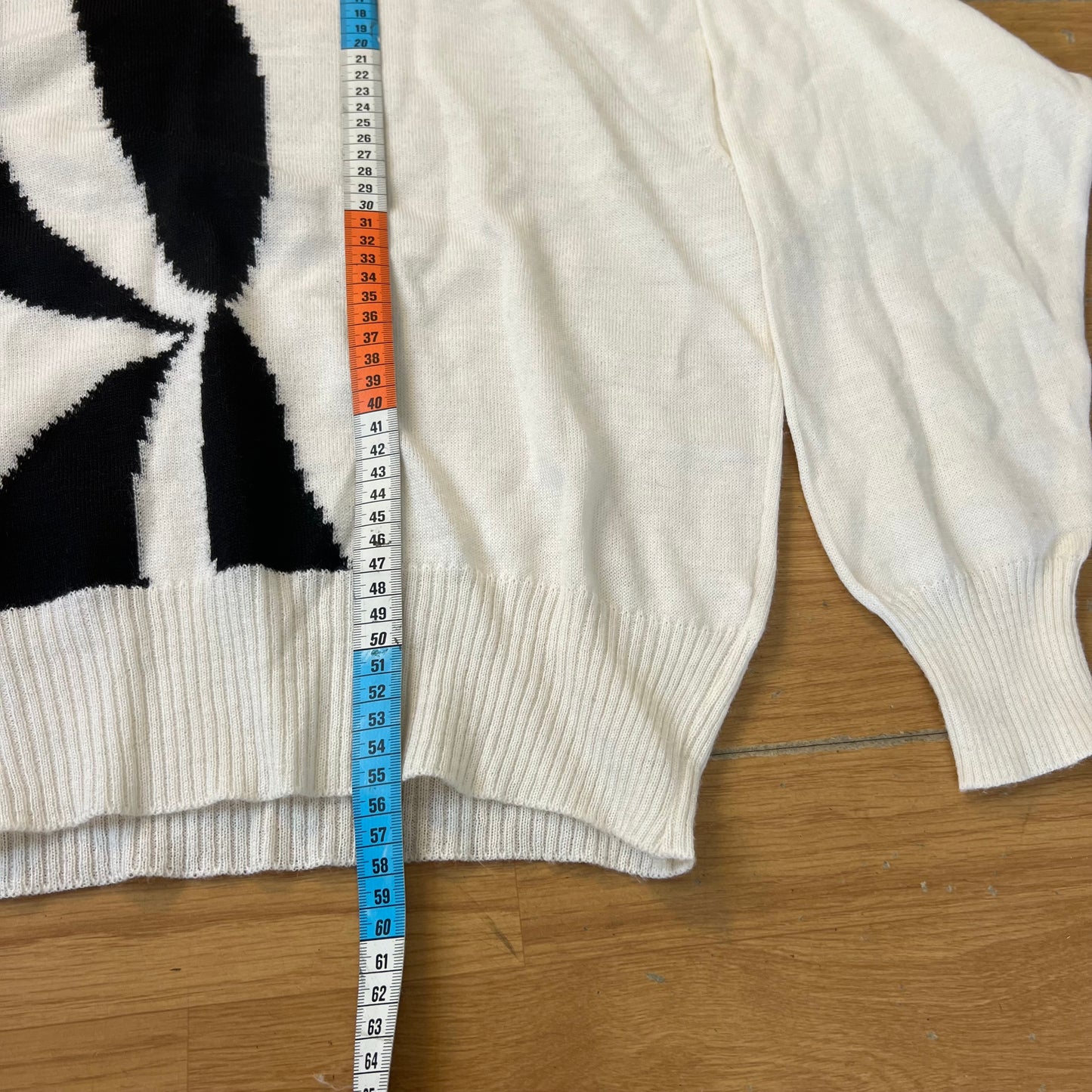 Pull crème et noir - Taille M