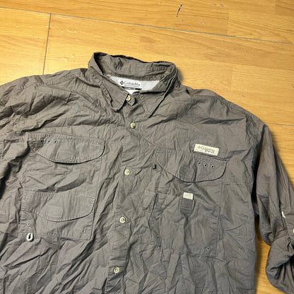 Chemise manches longues khaki - Columbia - Taille L