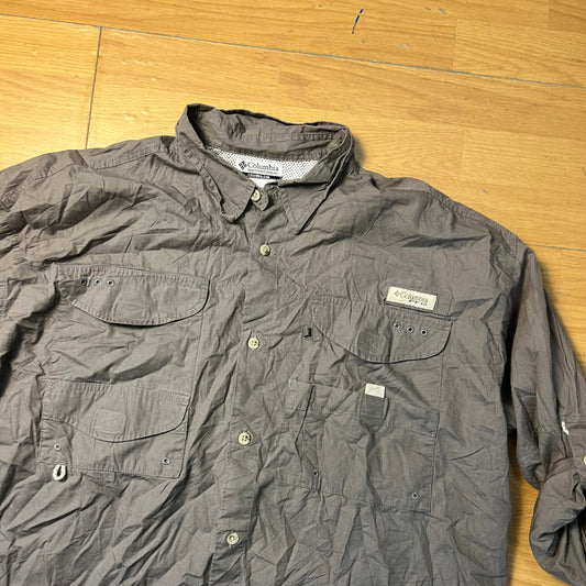 Chemise manches longues khaki - Columbia - Taille L