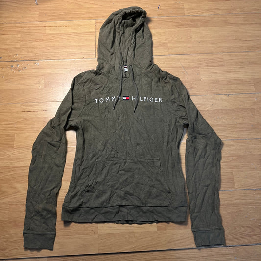 Sweat à capuche vert - Tommy Hilfiger - Taille M