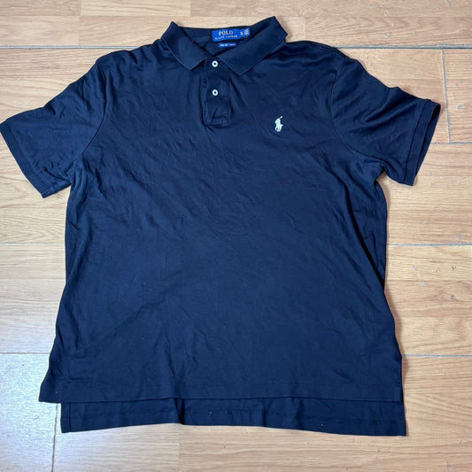 Polo Polo Ralph Lauren – Taille XL (coton Pima Soft Touch, noir)