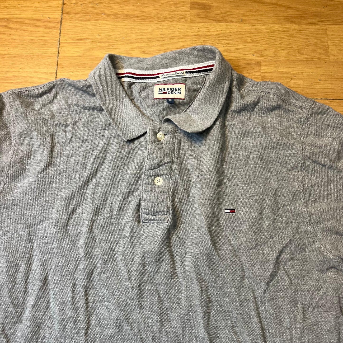 Polo gris - Tommy Hilfiger - Taille XXL