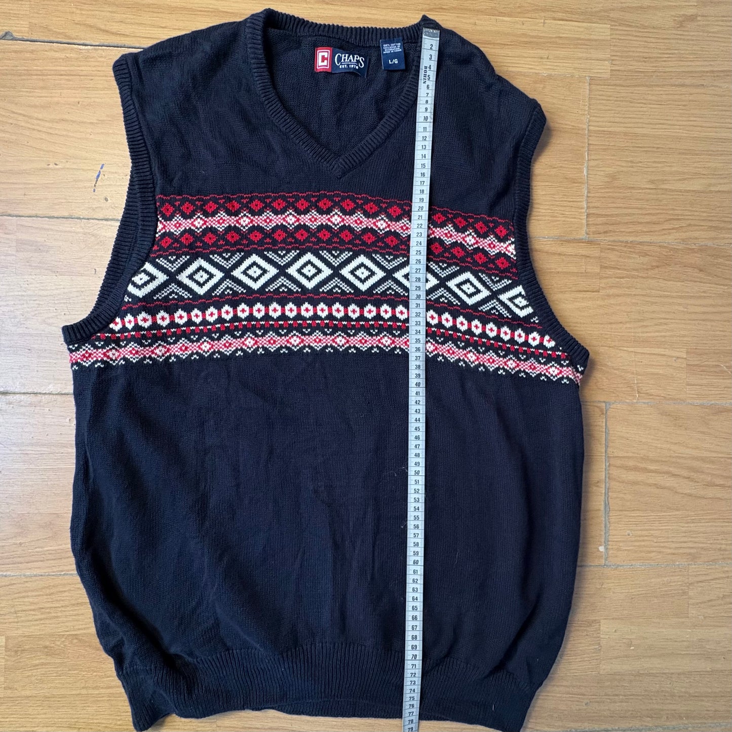Pull sans manche bleu marine - Chaps - Taille L