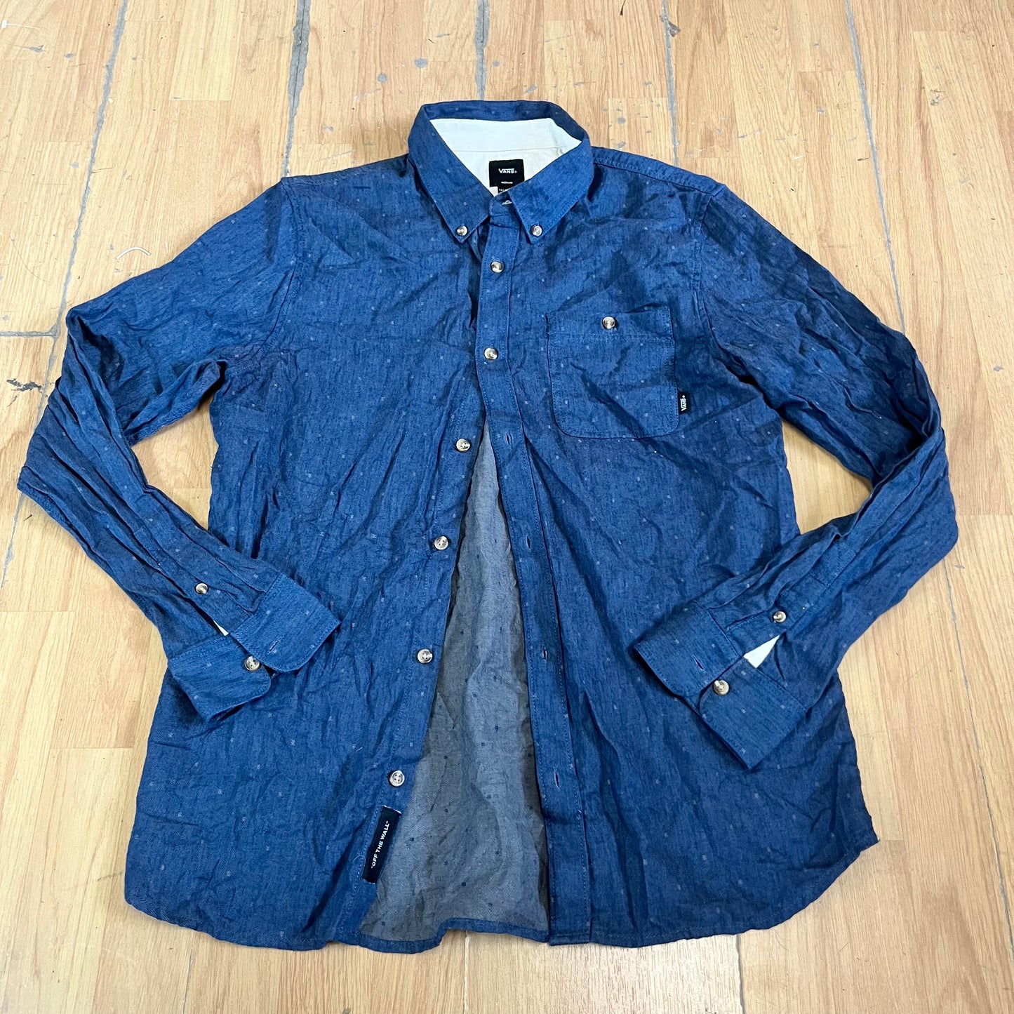 Chemise en jean Vans bleu foncé – Taille M