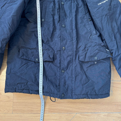 Parka Carhartt noire à capuche fourrée- Taille L
