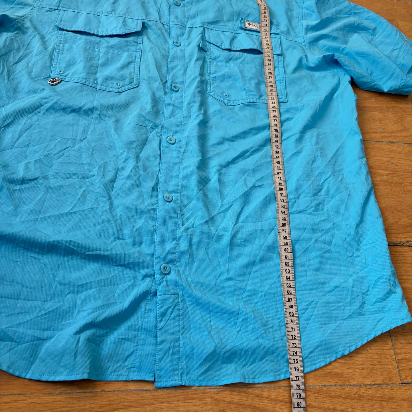 Chemise manches courtes bleu - Columbia - Taille XL