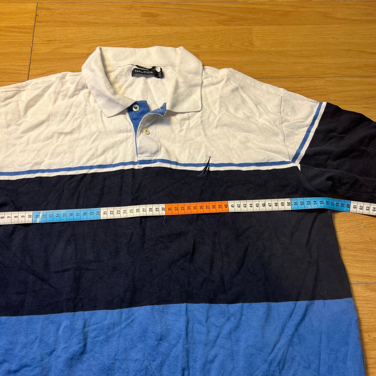 Polo bleu et blanc - Nautica - Taille XL