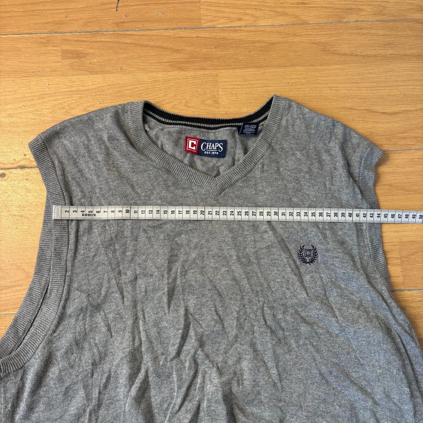 Pull sans manches gris - Chaps - Taille XL
