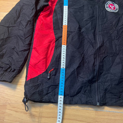 Veste coupe-vent noir et rouge - Taille S