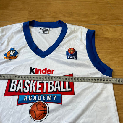 T-shirt style basketball blanc et bleu - Taille S