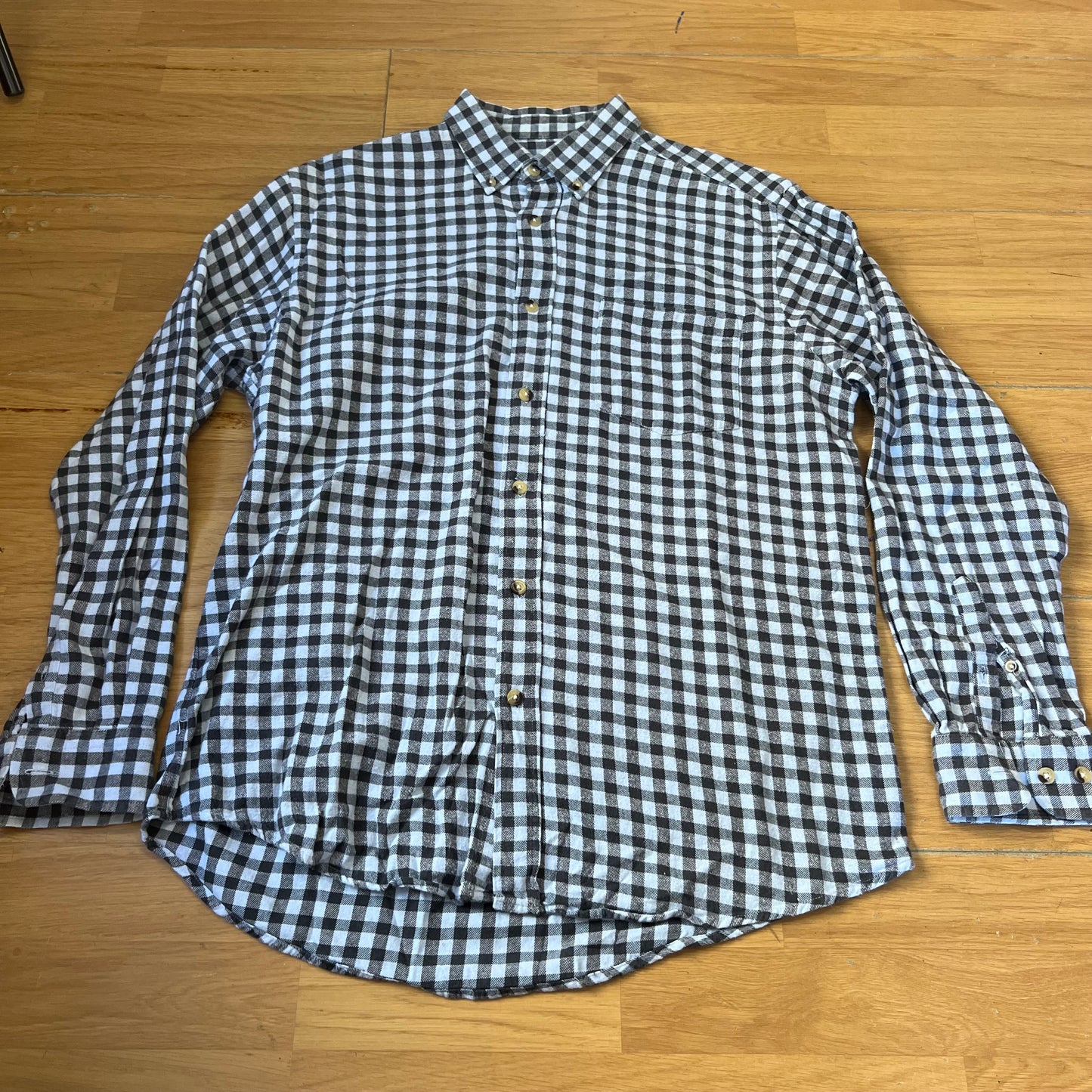 Chemise à carreaux noir et blanc - Taille L