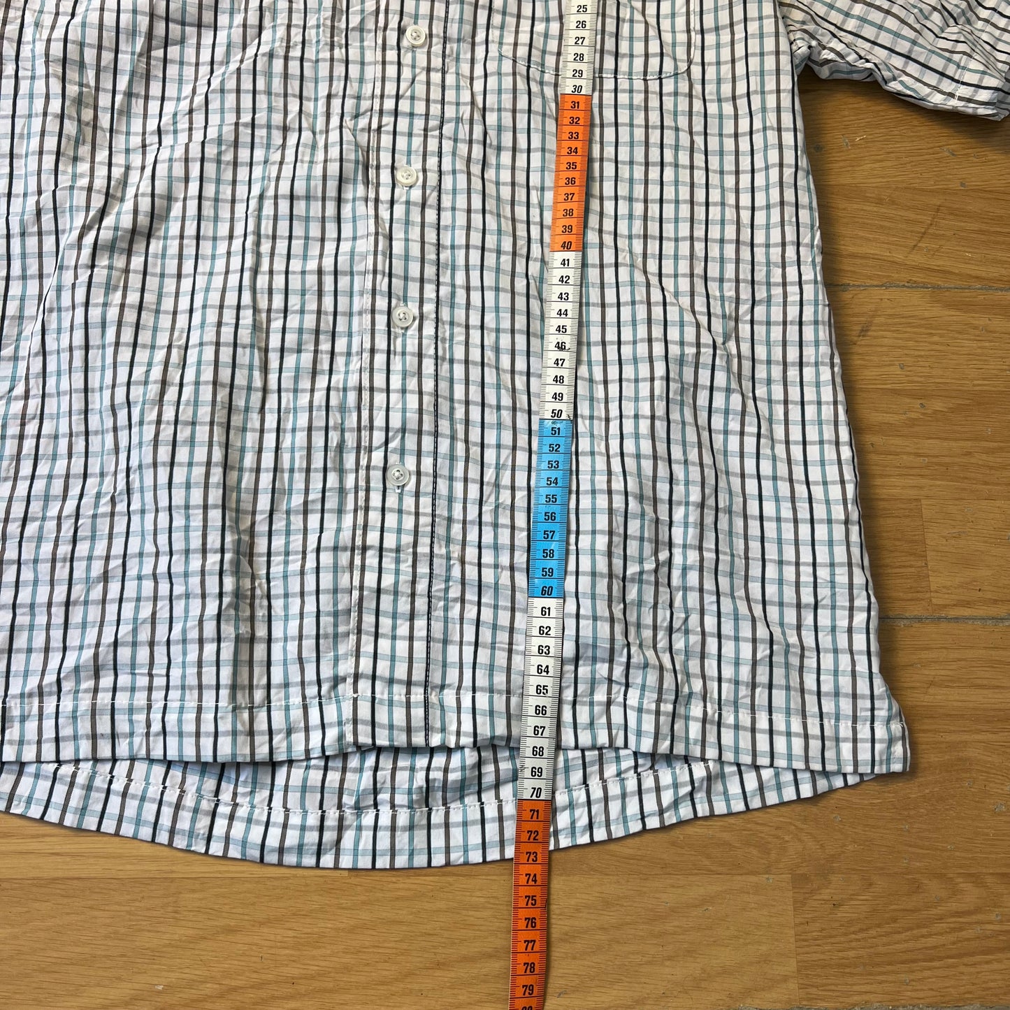 Chemise manches courtes à carreaux - George - Taille S