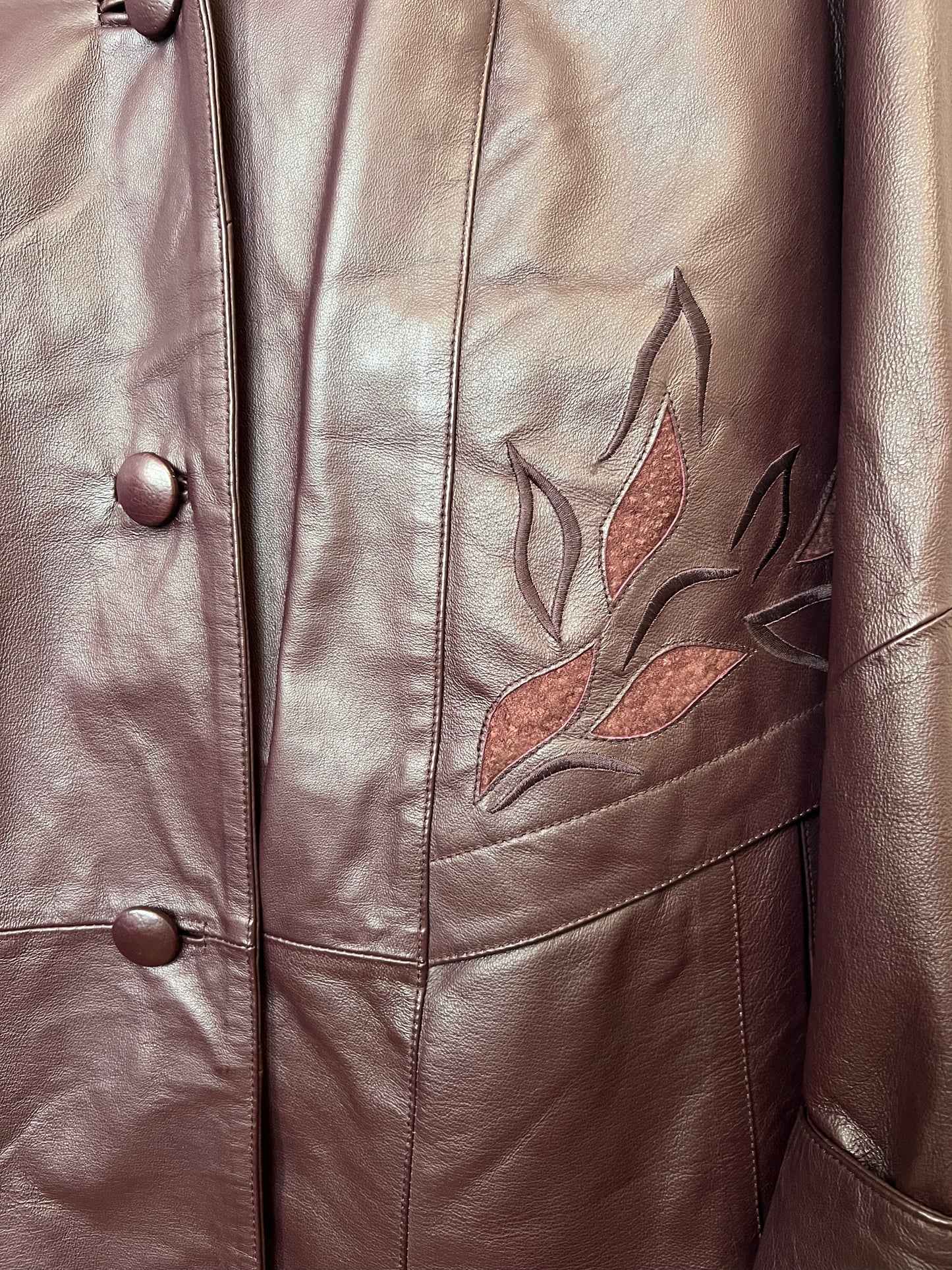 Manteau Long En Cuir - by BÉATRICE