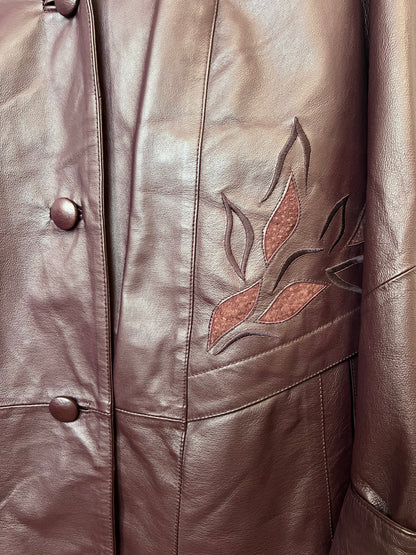 Manteau Long En Cuir - by BÉATRICE