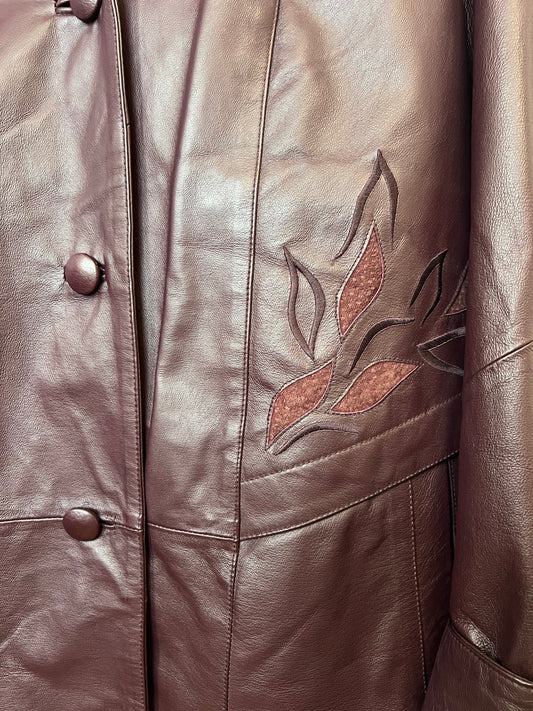 Manteau Long En Cuir - by BÉATRICE