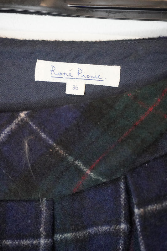 Jupe verte bleue et noire – by Zainab