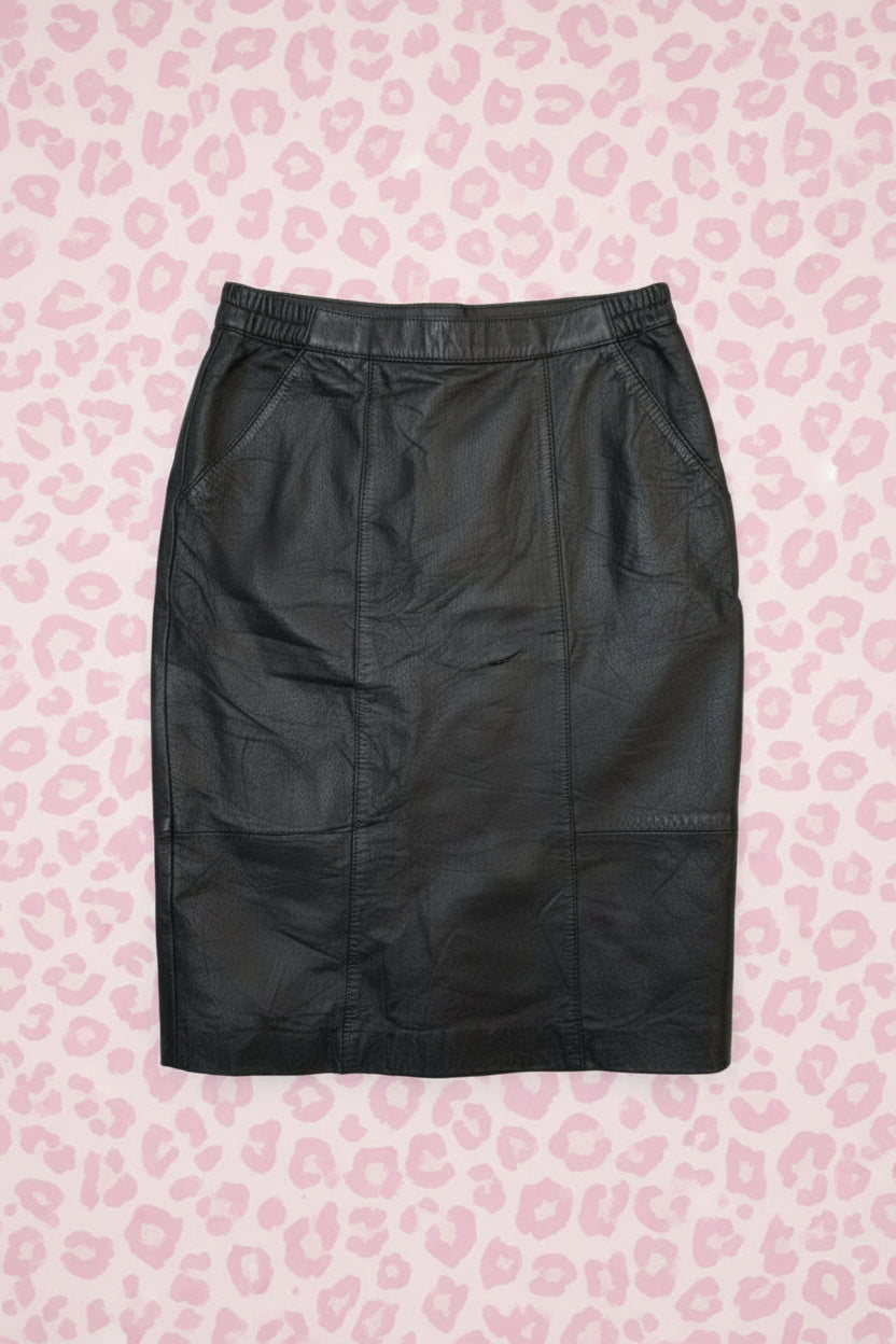 Jupe En Cuir Véritable - by SARLOTTE