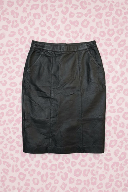 Jupe En Cuir Véritable - by SARLOTTE