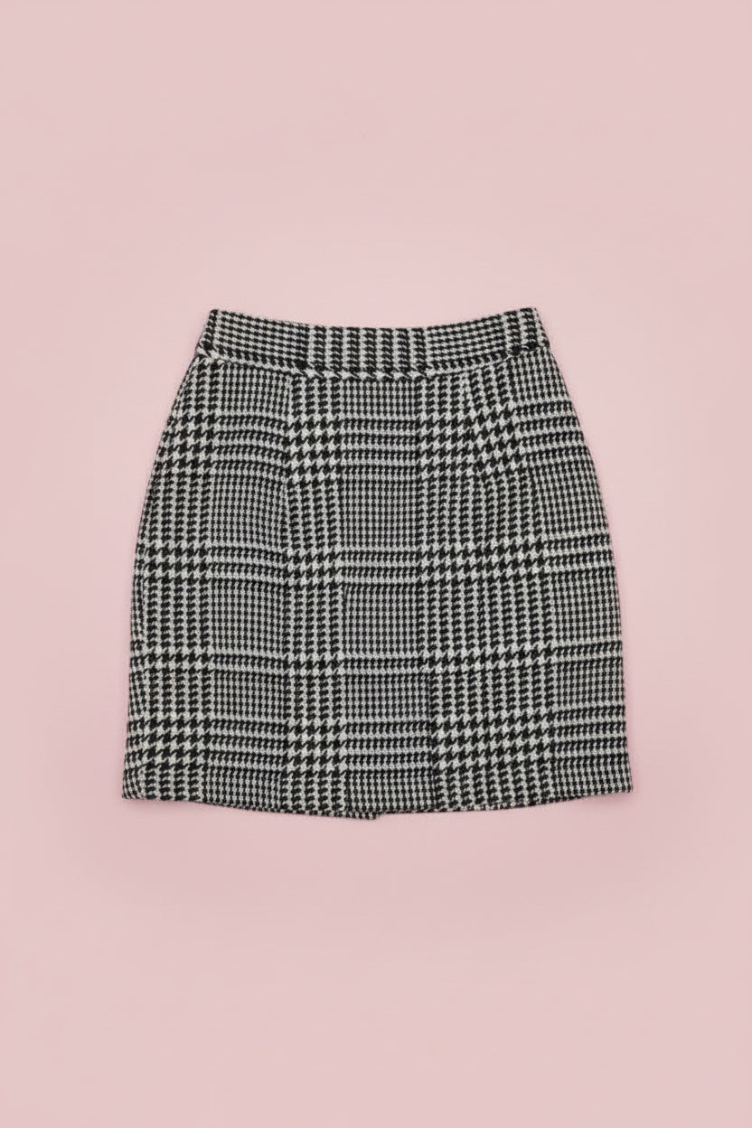 Jupe blanche et noire tweed – by Zainab
