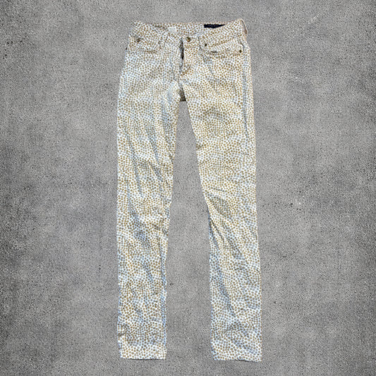 Pantalon slim à pois jaunes - Tommy Hilfiger - Taille 27/32