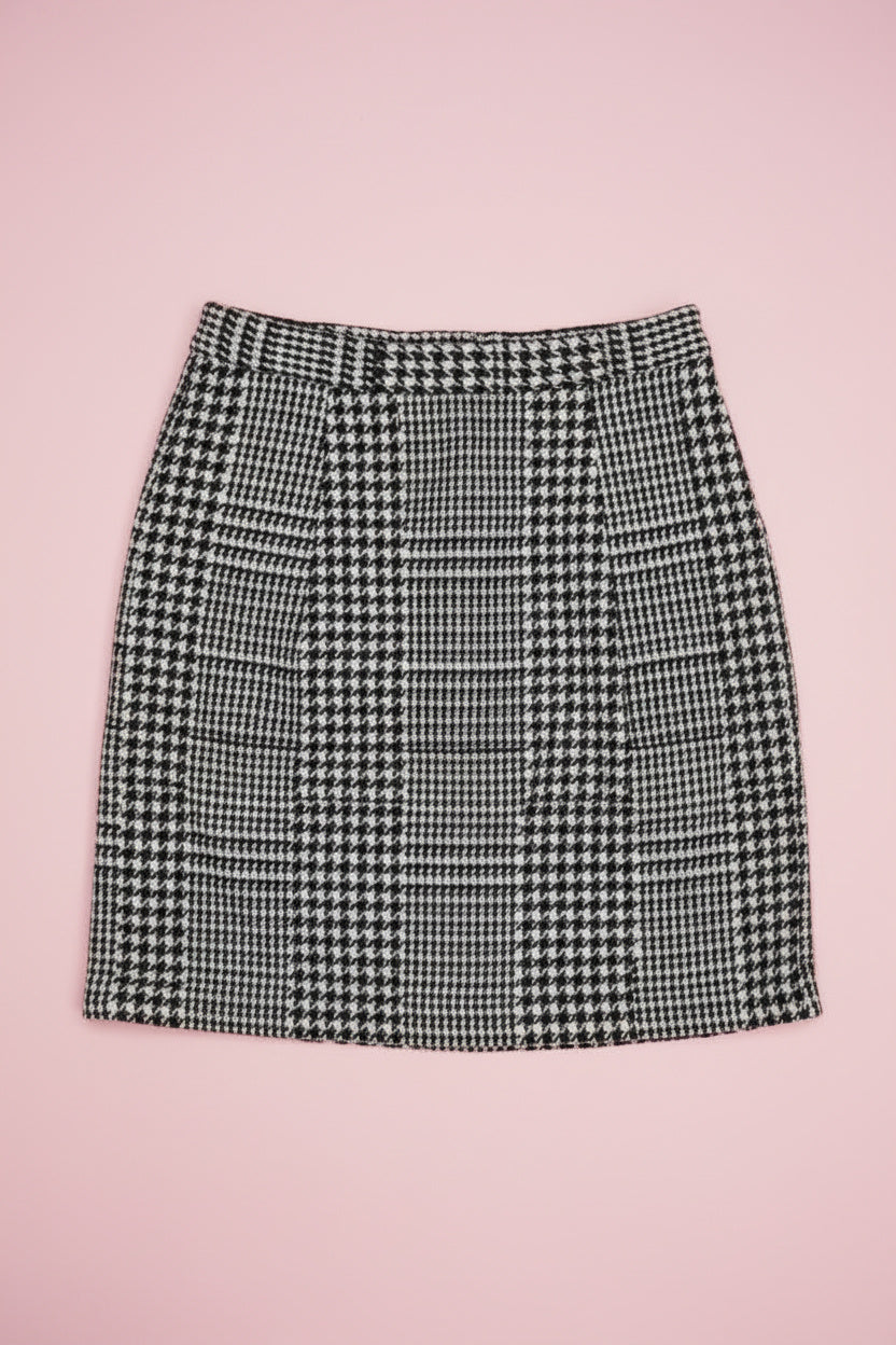 Jupe blanche et noire tweed – by Zainab