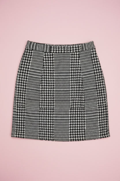 Jupe blanche et noire tweed – by Zainab
