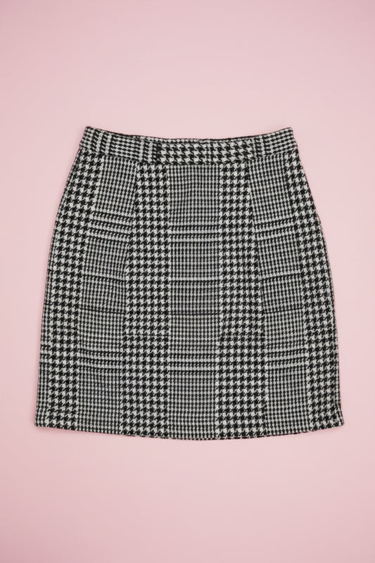 Jupe blanche et noire tweed – by Zainab