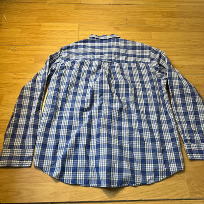 Chemise à carreaux bleu - Chaps - Taille L