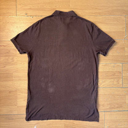 Polo marron - Ralph Lauren - Taille L