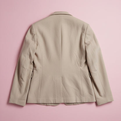 Veste crème double boutonnage structurée – by Zainab
