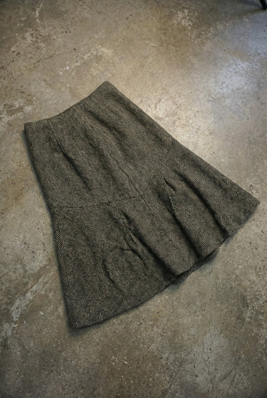 Jupe grise mi-longue – taille 34