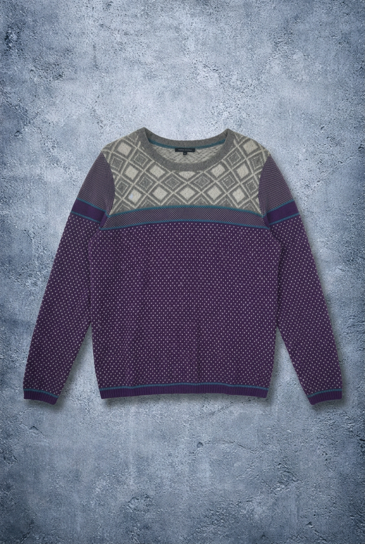 Pull violet et gris Tommy Hilfiger – Taille – M