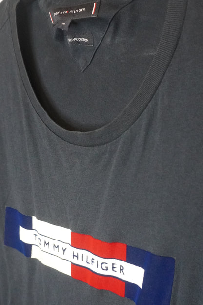 T-shirt bleu marine logo tricolore – BY PRMEC