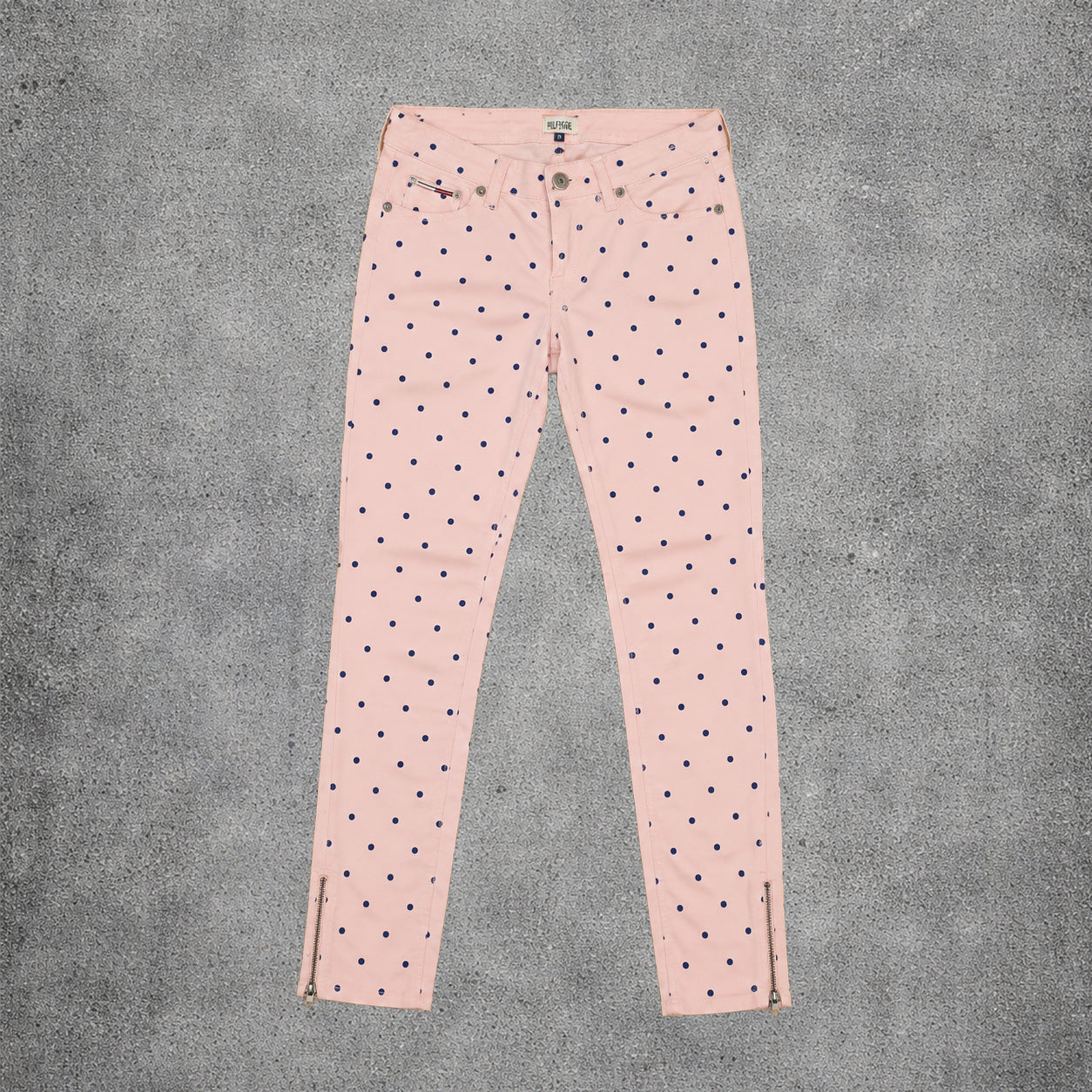 Pantalon rose a pois bleu - Hilfiger Denim - Taille 26/32