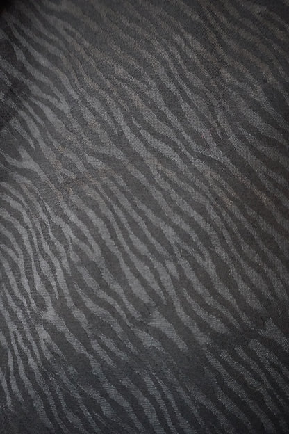Jupe portefeuille noire à double couche – by Zainab