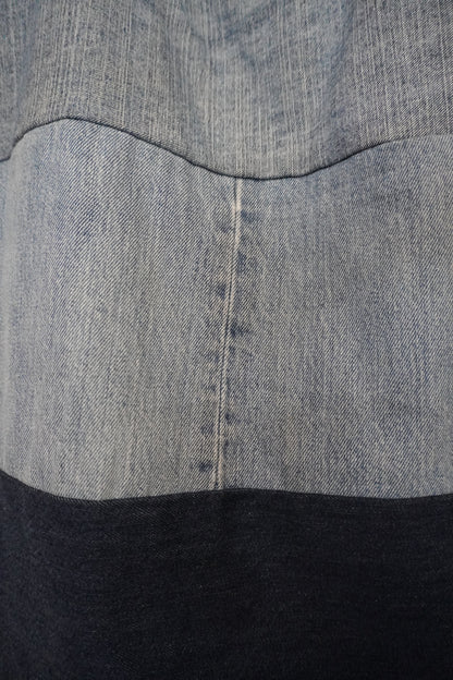 Tote-Bag Denim Tricolore - by SARLOTTE